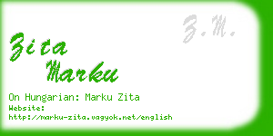 zita marku business card